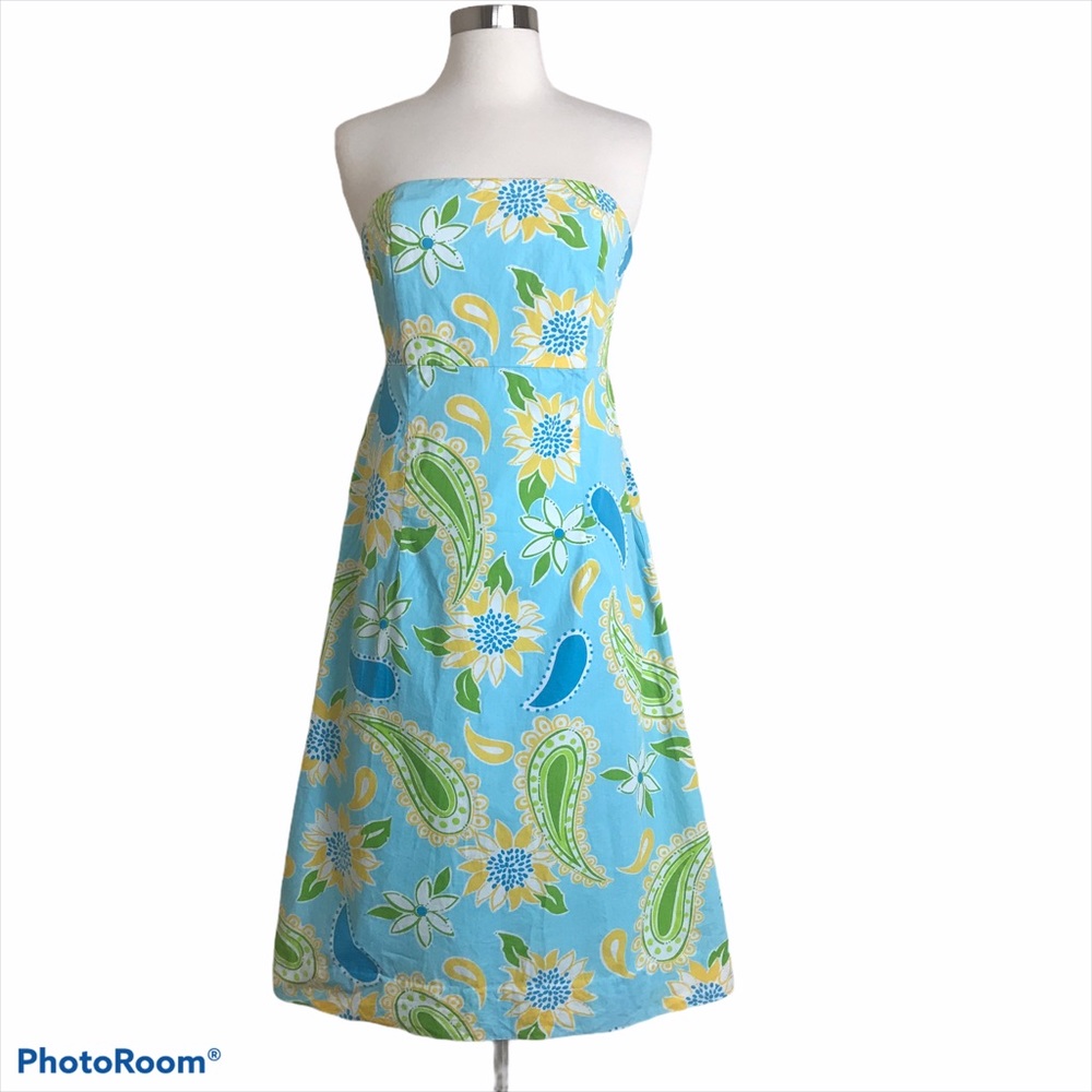 Lilly Pulitzer Vintage Sabrina Dress In Via Blue 6